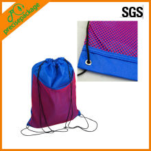 Mesh Pocket Drawstring Back Pack Bags for Sports